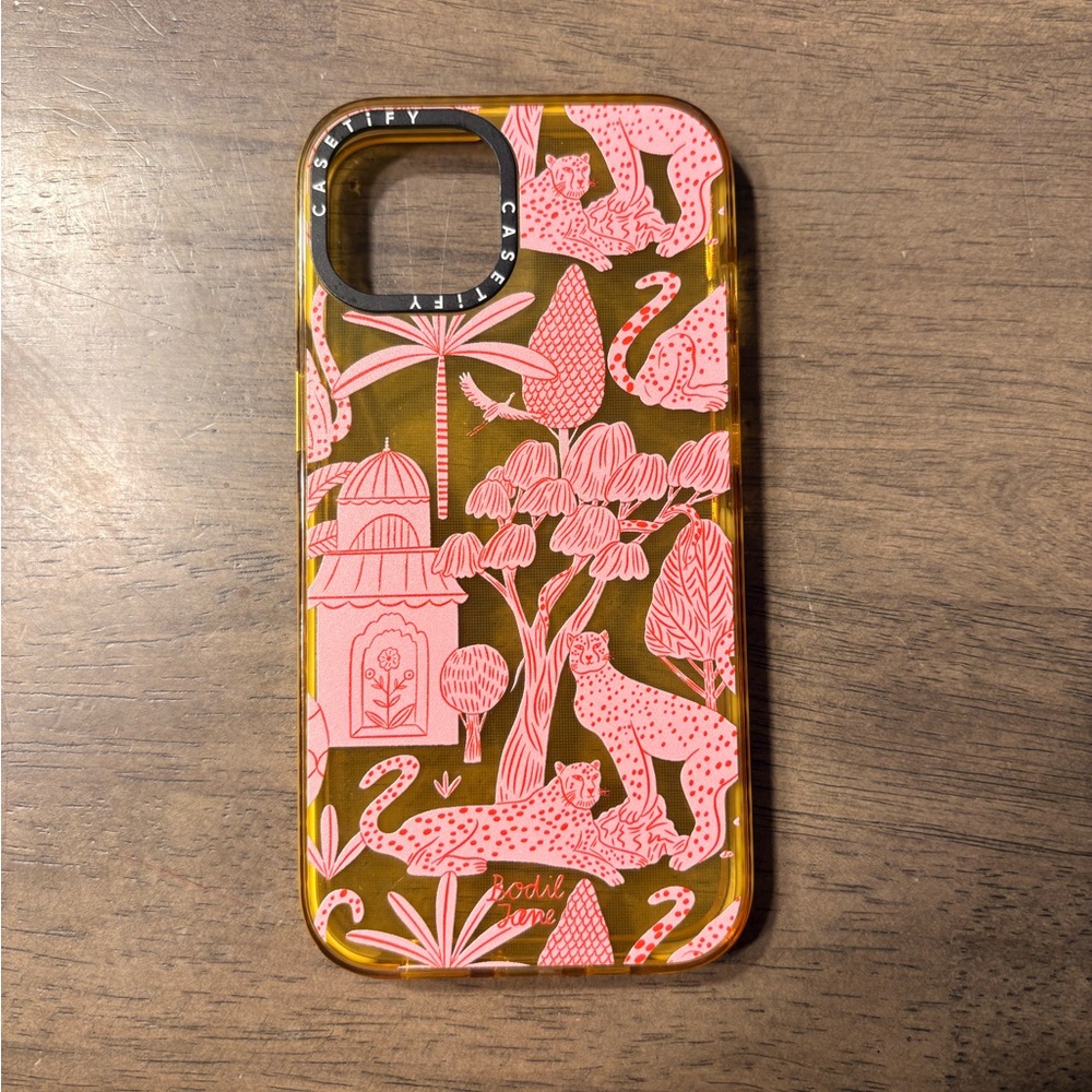 Casetify Pink and Yellow Phone Case